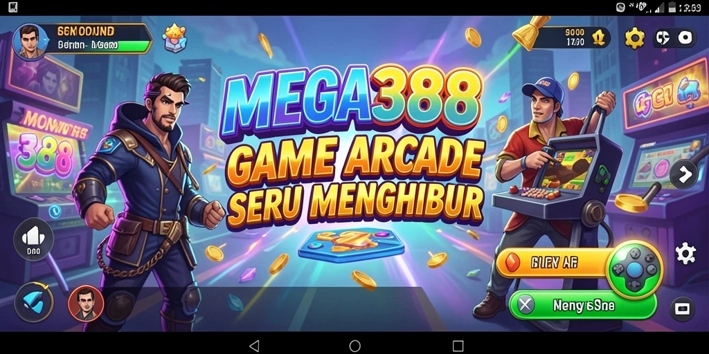 Tampilan gameplay seru dari MEGA388 dengan karakter yang menarik.