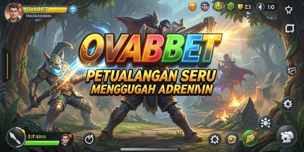 Tampilan gameplay <strong>OVABET</strong> yang menakjubkan dengan aksi petualangan mendebarkan.