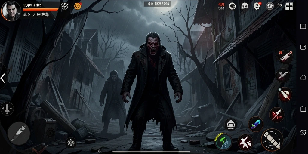 Tampilan gameplay QQRP yang menyeramkan dan menegangkan.