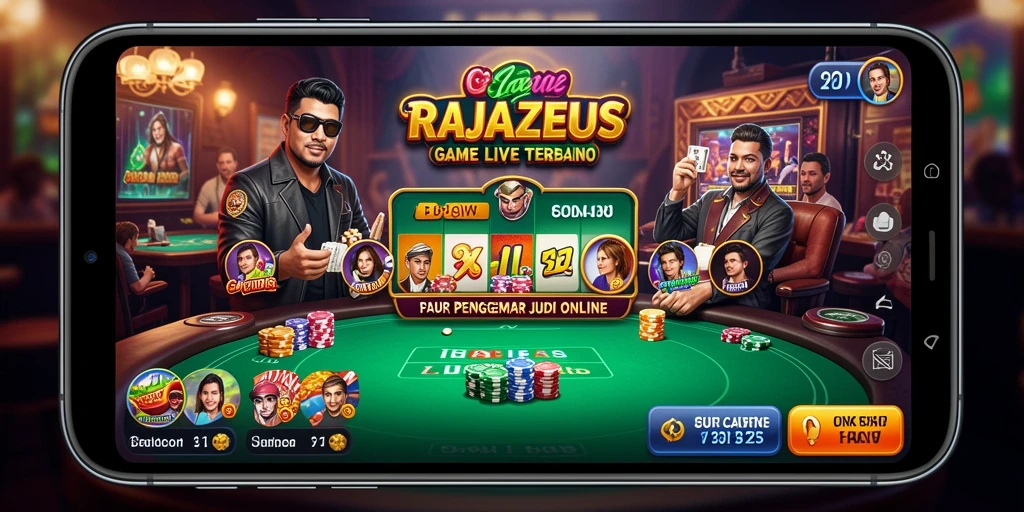 Gameplay Live Casino yang mendebarkan di RAJAZEUS.