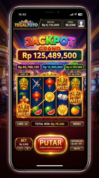 Fitur pencarian yang mudah digunakan di aplikasi tegaltoto.